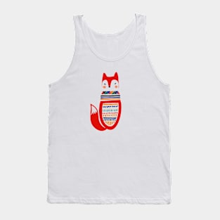 cat geometric Tank Top